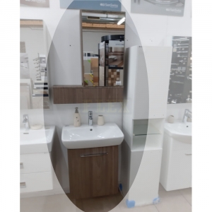 Kúpeľňová zostava závesná 60 cm NOVA PRO + zrkadlová skrinka, pravá