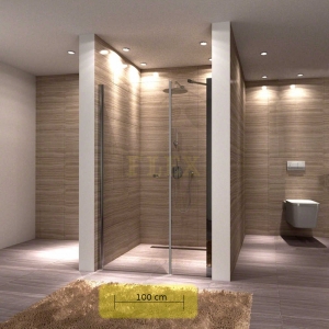 Sprchové dvere bezrámové MSN 100x190 cm