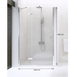 Sprchové dvere do niky DEEP 100 cm ľavé