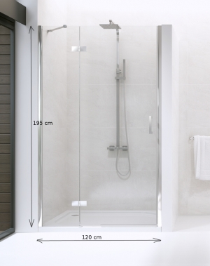 Sprchové dvere do niky DEEP 120 cm ľavé