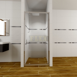 Sprchové dvere LIMA, pivotové, 100x190 cm, chróm ALU