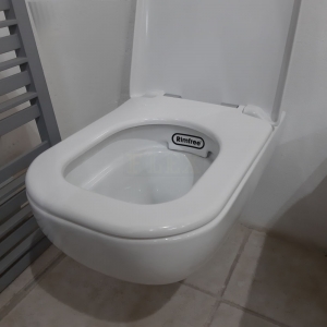 WC závesné Rimfree Traffic vrátane sedátka s automatickým sklápaním kovové závesy