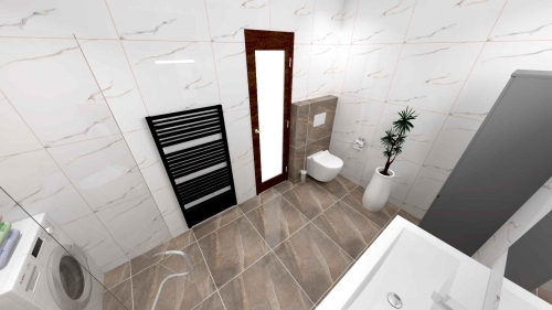 3D návrh kúpeľne 41119 na dvere