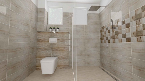 3D návrh kúpeľne 41019 na okná