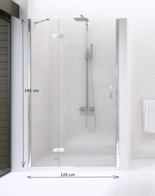 Sprchové dvere do niky DEEP 120cm ľavé