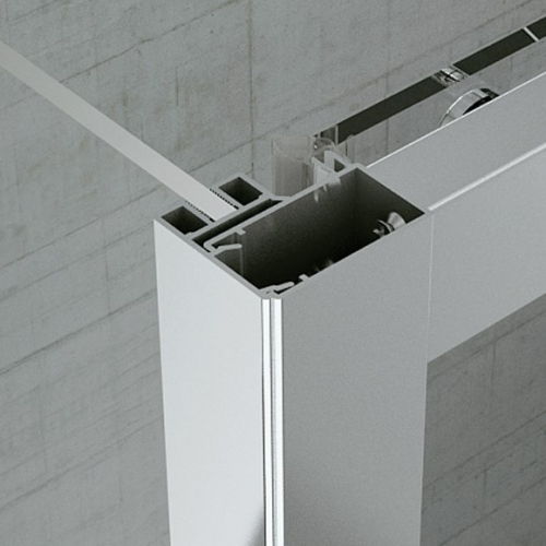 Top-Line trojdielne sprchové dvere Tops3 detail rohu